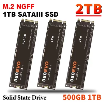 Hard Disk Drive 1 TB Sata3 SSD 500 GB Internal Solid State Hard Drive Antarmuka M. 2 NGFF SSD 980EVO untuk Desktop / Notebook