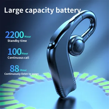Headset Bisnis Nirkabel Kebidu Bluetooth 5.2 Masa pakai baterai 20 jam Headset satu sisi berkapasitas besar dengan mikrofon