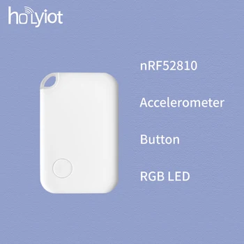 Holyiot nRF52810 eddystone ibeacon Tag akselerometer LIS2DH12 Sensor dengan tombol Bluetooth 5.0 Modul Konsumsi Daya Rendah
