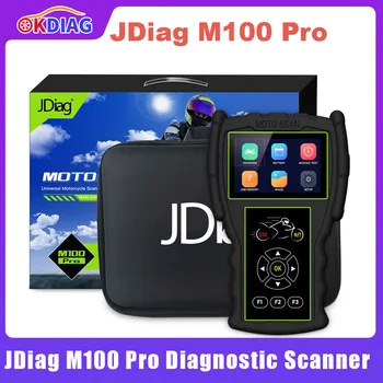 JDiag M100 Pro Pemindai Sepeda Motor D87 D88 Fungsi Alat Diagnostik Pemindai Diagnosis untuk Deteksi Profesional Sepeda Motor