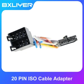 Kabel Sakelar Adaptor ISO Radio Mobil 20 PIN Adaptor quadlock untuk universal untuk adaptor penghubung Kabel vw opel