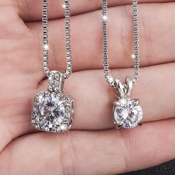Kalung Liontin Tetesan Air Mata Warna Kristal Pernikahan Klasik 2023 untuk Wanita Perhiasan Kalung Kerah Berlian Imitasi Trendi Pernyataan