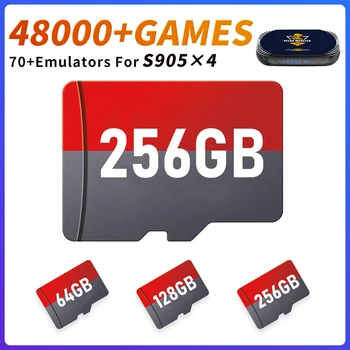Kartu Permainan TF 70 + Emulator dengan 48000 + Game Retro untuk PSP / PS1 / NDS / N64 / DC / SS / MAME Pasang & Mainkan untuk Konsol Game S905X4 / Kotak TV