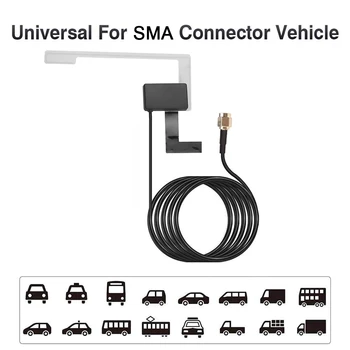 Konektor SMA Universal 12V Antena Aktif Kendaraan DAB SMB SMA Antena Radio Mobil Digital dengan Penguat RF Sinyal Stabil Kuat