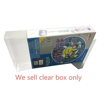 Kotak transparan bening berkualitas tinggi Untuk penyimpanan koleksi Pelindung Hewan Peliharaan Plastik Display 2DS Poke mon USA Jepang Edisi Terbatas