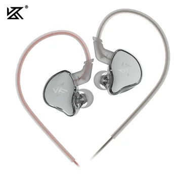 KZ EDCX Earphone Berkabel Earbud Musik Bass HiFi Headphone Monitor Telinga Headset Gaming Peredam Bising Olahraga dengan Mikrofon