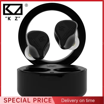KZ VXS TWS Bluetooth 5.2 Earphone Headphone Nirkabel Earbud Olahraga Headset Permainan Bass Stereo Hi Fi Mikrofon HD Telinga untuk VX10
