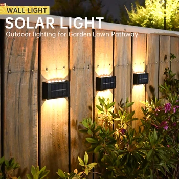 Lampu Tenaga Surya LED Lampu Tenaga Surya Luar Ruangan Lampu Led Tahan Air IP65 untuk Taman Balkon Halaman Dekorasi Dinding Jalan Lampu Taman Lampu Matahari