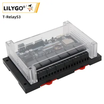 LILYGO® T-RelayS3 ESP32-S3 Papan Pengembangan Relai 6 Arah ESP32-S3-WROOM-1U Modul Nirkabel WiFi Bluetooth Layar LCD yang Dapat Diperluas