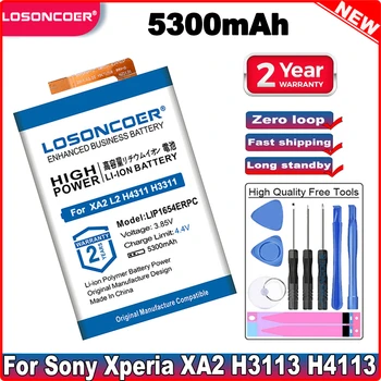 Losoncoer 5300 mAh LIP1654ERPC Baterai untuk Sony Xperia XA2 L2 H4331 H4311 H3311 SNYSK84 1309-2682