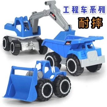 Mainan Mobil Rekayasa Simulasi Klasik Bayi Model Ekskavator Mainan Traktor Model Truk Sampah Mainan Mobil Hadiah Ulang Tahun Mini untuk Anak Laki-laki