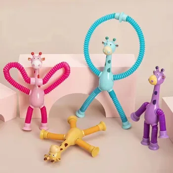  Mainan Sensorik Tabung Mainan Gelisah Musim Semi Baru Mainan Gelisah Pereda Stres Tabung Peregangan untuk Hadiah Ulang Tahun Anak Dewasa Mainan Pendidikan