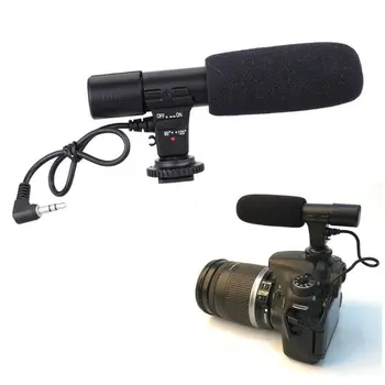 Mic-01 Mikrofon Stereo DV 3.5 mm untuk Camcorder DSLR Canon Nikon