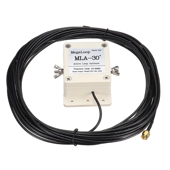 MLA - 30 + Plus 0.5-30MHz Aktif Menerima Antena Loop Kebisingan Rendah Antena Gelombang Pendek Sedang Kit 500KHz-30MHz untuk Antena Radio Luar Ruangan