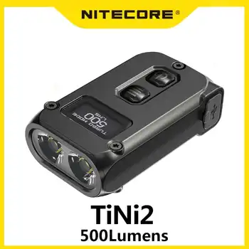 Nitecore TINI2 500 Lumens OLED Smart Dual-core Key Light, Teknologi Tidur APC, Siaga Lama, Menggunakan Pengisian Daya USB Type-C