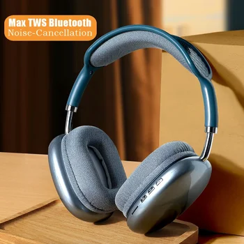 P9 Headphone Bluetooth Nirkabel dengan Headset Peredam Bising Mikrofon Earphone Suara Stereo Headbud Gaming Olahraga Mendukung TF