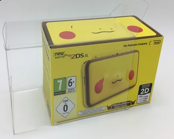 Pelindung Kotak Transparan untuk Kotak Koleksi Nintendo 2DS XL/2DS LL BARU Casing Display Bening Cangkang Permainan Penyimpanan TEP Untuk EUR