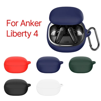 Penutup Fleksibel Tahan Guncangan untuk Casing Penyimpanan Headset Anker Soundcore Liberty 4 Pelindung Pelindung Lengan Earbud H8WD