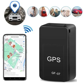 Perangkat Pelacak Waktu Nyata GPS Pelacak GPS Mobil Mini GF 07 untuk Anjing Kunci Sepeda Anak-anak Pencari Lokasi Hilang Pemosisian Pesan SIM