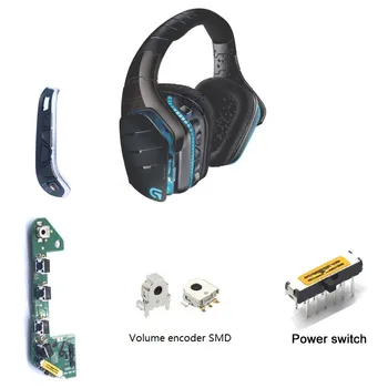 Sakelar Daya Headset & Tombol Volume untuk Penggantian Bantalan Telinga Headphone Nirkabel Logitech G933 G935 G633 G635 Artemis Spectrum