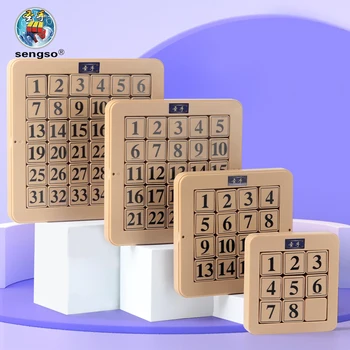 SENGSO Puzzle Angka Magnetik 3x3 4x4 5x5 6x6 Permainan Pengaturan Mainan Edukasi Mainan Puzzle Anak-anak Mainan Anak-anak Berkualitas Tinggi