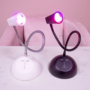 Sinar Terfokus Desktop Portabel Lampu Kuku Isi Ulang USB Baterai Mini Tanpa Kabel Lampu Kuku LED UV 18w untuk Menyembuhkan Jari