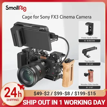 SmallRig Sony fx3 Kit Rig Sangkar Kamera Lengkap Dengan Penjepit Kabel Sepatu Dingin & Rel NATO untuk Kit DIY Kamera Bioskop Sony FX3 3277