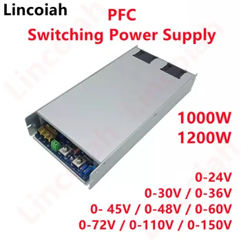 Tegangan yang Dapat Disesuaikan 0-24 V 30 V 36 V 45 V 48 V 60 V 72 V 110 V 150 V PFC Switching Power Supply untuk LED 1000 W 1200 W 110 V/220 V Ac/Dc SMP