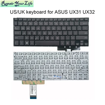 Tombol keyboard PC backlit Bahasa Inggris AS/Inggris untuk keyboard laptop ASUS Zenbook UX31 UX32 UX31E UX31A UX32A UX32VD 3624US00 3625UK00