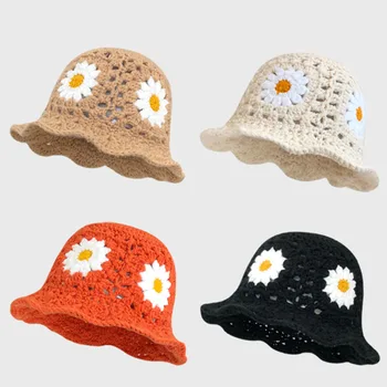 Topi Rajutan baru 2023 Topi musim Panas Wanita Topi Nelayan topi pantai Topi matahari Topi wanita Topi matahari wanita untuk Kerai pantai wanita