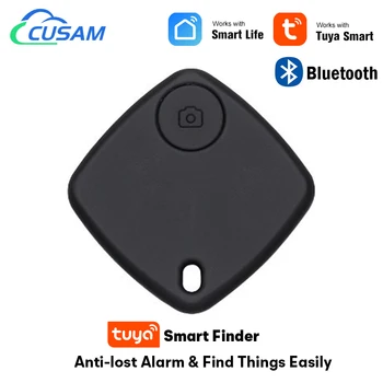 Tuya Tag Pintar Pelacak GPS Mini Tas Kunci Pencari Hewan Peliharaan Anak Merekam Lokasi Alarm Anti Hilang Bluetooth Nirkabel