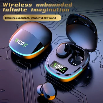 TWS G9S Headset Bluetooth Nirkabel Earphone Tahan Air Pengurangan Kebisingan Headphone Nirkabel Sejati Earbud Tampilan LED Hi FI Olahraga