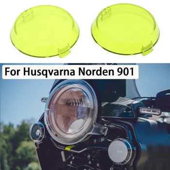 Untuk Husqvarna Norden 901 NORDEN901 2022 2023 Aksesori Sepeda Motor Baru Penutup Pelindung Lampu Depan Transparan