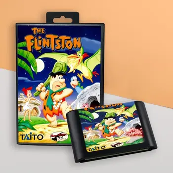 untuk kartrid game retro Flintstonesed US Cover 16bit untuk konsol video game Sega Genesis Megadrive