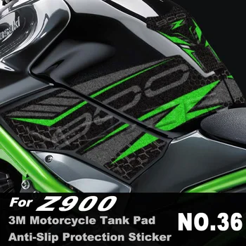 Untuk Kawasaki Z900 Z900 2017-23 3M Stiker Bantalan Tangki Antiselip Sepeda Motor Aksesori Stiker Pelindung Pegangan Lutut Tahan Air