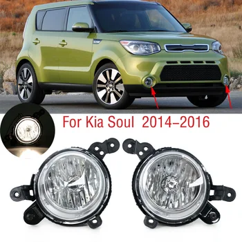 Untuk Kia Soul 2014 2015 2016 Mobil Bumper Depan Lampu Kabut Lampu Kabut Foglamp Perakitan dengan Bohlam
