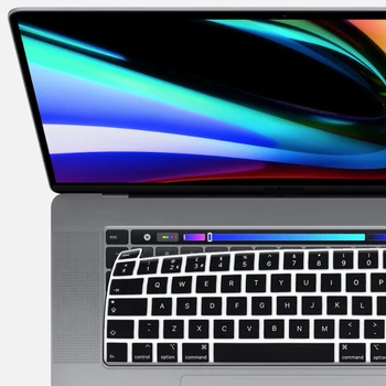 Untuk macbook pro 16 Penutup Keyboard Film pelindung Laptop Pro16 inci Penutup keyboard Silikon A2141 Layar Rusia Prancis Spanyol