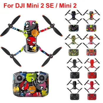 Untuk Stiker DJI Mini 2 SE Lengan Pelindung Kulit Tubuh Drone PVC Tahan Air Pelindung Remote Control untuk Aksesori DJI Mini 2
