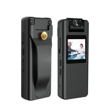 Vandlion A22 Kamera Mini Penglihatan Malam Inframerah HD 1080P dengan Klip Belakang Layar LED Kamera Tubuh Gerak Camcorder Kecil Olahraga Sepeda DV
