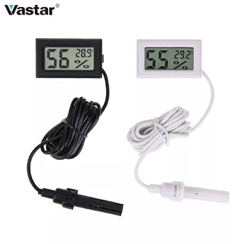 Vastar Mini Digital LCD Dalam Ruangan Nyaman Sensor Suhu Kelembaban Meter Thermometer Hygrometer Gauge