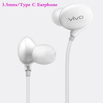 Vivo XE710 Earphone In-ear 3.5 MM/Tipe C Earbud Headset Suara Hi Fi Berkabel Mikrofon Internal untuk VIVO X80 X70 X60 X27 X23 X21 Z5