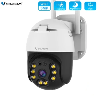 Vstarcam 1080P PTZ Kamera IP Wifi 3MP Luar Ruangan Warna Penglihatan Malam AI Deteksi Manusia Kamera Nirkabel Kamera Pengintai CCTV Audio P2P