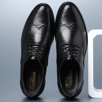 Wnfsy Buatan Tangan Pria Oxford Sepatu Kulit Asli Sepatu Formal Bisnis Klasik Ukuran Besar Sepatu Pria Zapatos