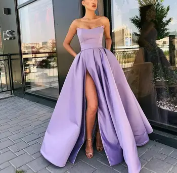вечерние платья Purple Evening Dresse Formal Vestido Noiva Sereia Prom Party Robe De Soiree Gown  فساتين السهرة فساتين السهرة