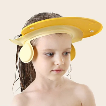 1 Buah Topi Mandi Bayi Dapat Disesuaikan Topi Mandi Sampo Anak-anak Balita Topi Pelindung Rambut Cuci Topi Pelindung Langsung untuk Perawatan Bayi Cantik