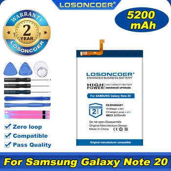 100% Asli Losoncoer 5200 mAh EB-BN980ABY untuk Samsung Galaxy Catatan 20 N980F SM-N980F SM-N980DS N980 Baterai