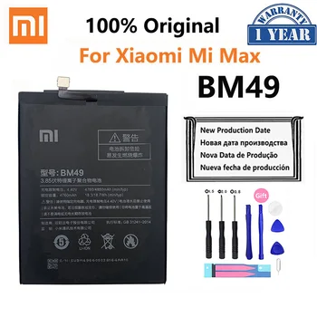 100% Asli Xiao Mi BM49 4850 mAh Baterai untuk Xiao Mi Max XiaomiMax MiMax Kualitas Tinggi Ponsel Pengganti Baterai
