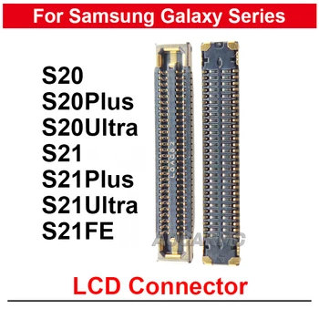 2 Buah / Banyak LCD FPC Konektor Steker untuk Samsung Galaxy S20 Plus S20U S21 Ultra S21P S21FE Suku Cadang Pengganti