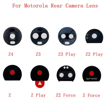 2 Buah Lensa Kaca Kamera Belakang Belakang untuk Suku Cadang Perbaikan Lensa Kaca Kamera Motorola Moto Z Force Z2 Play Z3 Z4