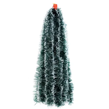 200cm Dekorasi Natal Warna-warni Atasan Bar Hiasan Pohon Natal Pita Garland Perlengkapan Pesta Perada Tebu Hijau Tua Putih Perlengkapan Pesta